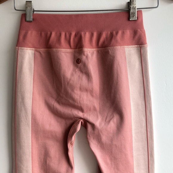 Lululemon Ebb to Train 25” Crop Copper Clay/Angel Wing Tight sz 6 - Picture 7 of 14